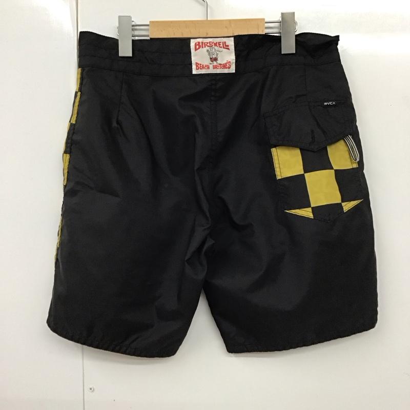 ルーカ RVCA パンツ ショートパンツ ハーフパンツ ショートパンツ カジュアルパンツ 32インチ プリント 黒 / ブラック /  メンズ USED 古着 中古 10114706