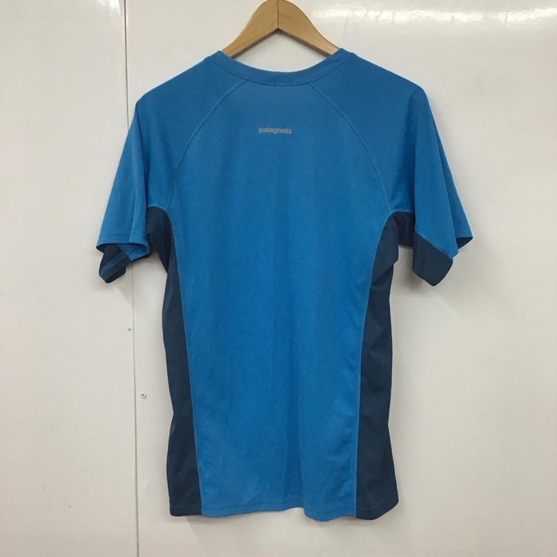 パタゴニア patagonia Tシャツ 半袖 半袖カットソー プリントTシャツ クルーネックカットソー S ロゴ、文字 青 / ブルー / X 紺 / ネイビー /  メンズ USED 古着 中古 10130464