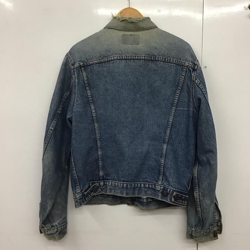 リーバイス Levi s ジャケット、上着 ジャケット、ブレザー デニムジャケット Gジャン アウター カジュアルジャケット 無地 インディゴ / インディゴ /  メンズ USED 古着 中古 10141006