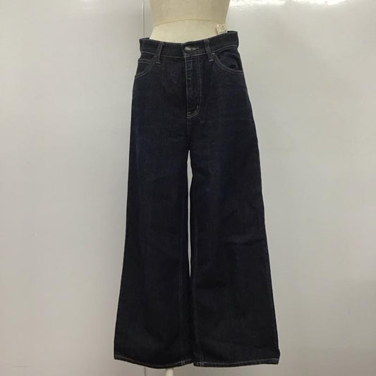 ローリーズファーム LOWRYS FARM パンツ デニム、ジーンズ lf517053ad デニムパンツ ワイドパンツ フレアパンツ M 無地 インディゴ / インディゴ /  レディース USED 古着 中古 10109241