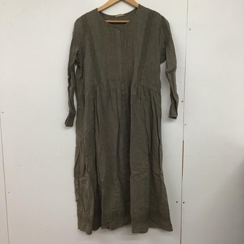サマンサモスモス Samansa Mos2 ワンピース ロングスカート CLC-1105061 長袖ワンピース FREE 無地 茶 / ブラウン /  レディース USED 古着 中古 10146960