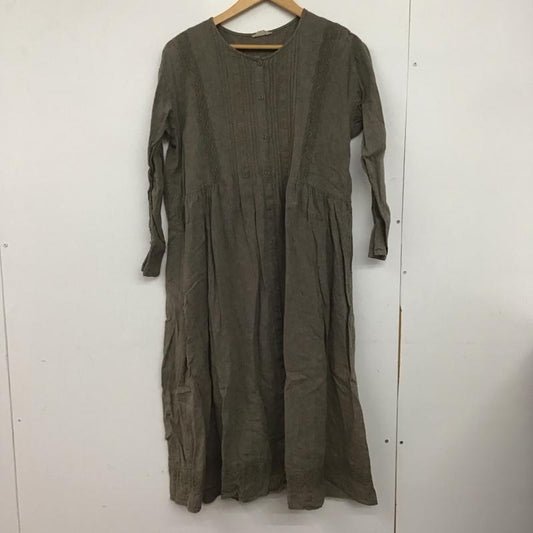 サマンサモスモス Samansa Mos2 ワンピース ロングスカート CLC-1105061 長袖ワンピース FREE 無地 茶 / ブラウン /  レディース USED 古着 中古 10146960