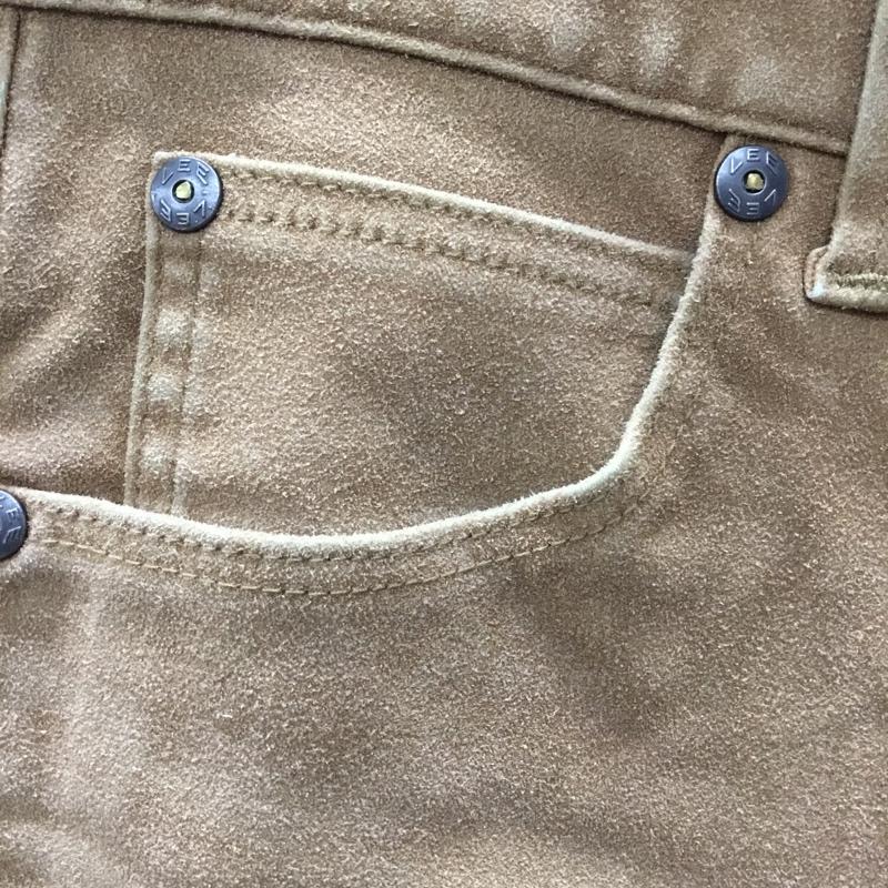 リー Lee パンツ デニム、ジーンズ カジュアルパンツ スリムパンツ ストレートパンツ ストレッチパンツ 30インチ ロゴ、文字 ベージュ / ベージュ /  メンズ USED 古着 中古 10119405