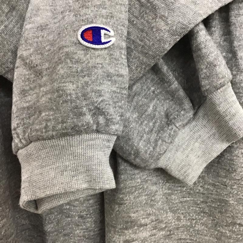チャンピオン Champion ワンピース ロングスカート cw-q106 長袖ロングワンピース フレアワンピース スウェットワンピース M ロゴ、文字 灰 / グレー /  レディース USED 古着 中古 10141292
