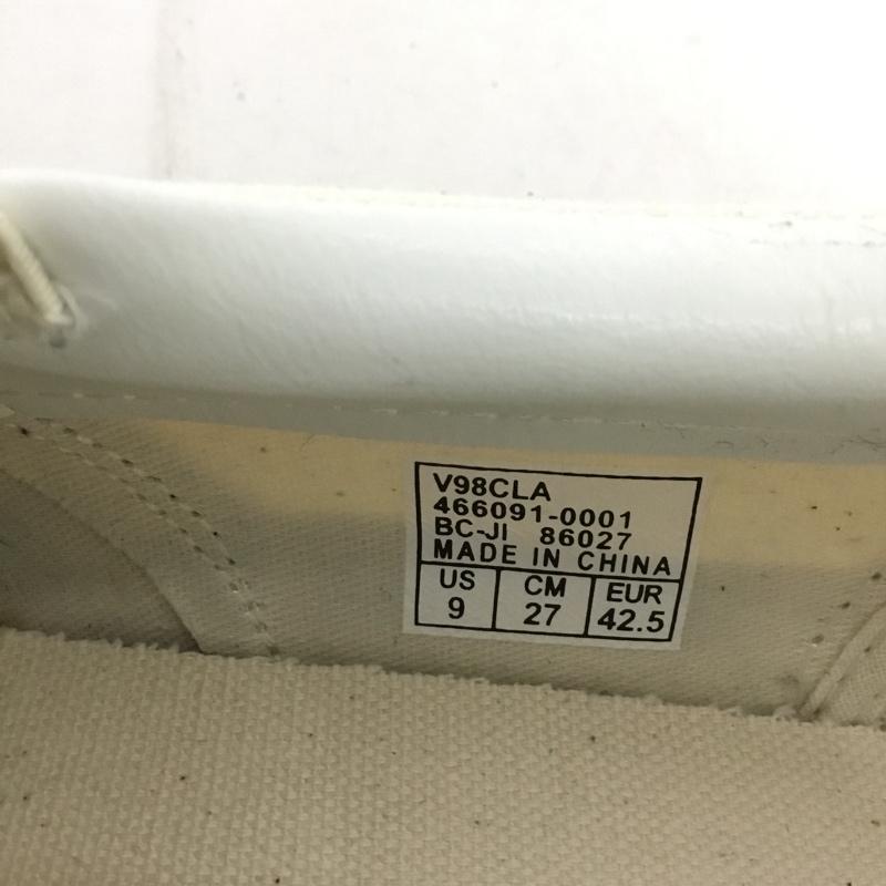 バンズ VANS スリッポン スリッポン V98CLA SLIP ON スニーカー 27cm 27.0cm チェック 白 / ホワイト / X 黒 / ブラック /  メンズ USED 古着 中古 10131648