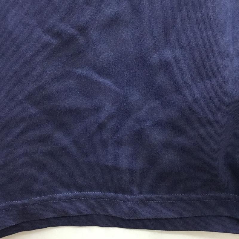 ザノースフェイス THE NORTH FACE Tシャツ 長袖 NTJ82021 ロングスリーブスモールスクエアロゴティー キッズ 130 130cm ロゴ、文字 紺 / ネイビー / X 橙 / オレンジ /  ボーイズ USED 古着 中古 10107442