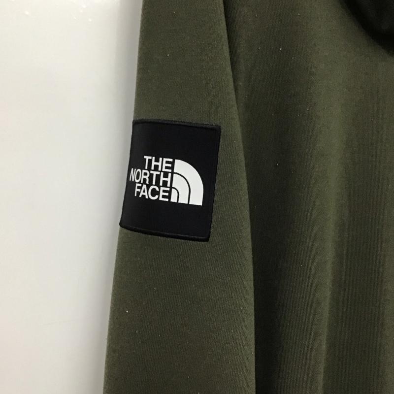 ザノースフェイス THE NORTH FACE パーカー 長袖 nt12230 SQUARELOGOHOODIE スクエアロゴフーディー L ロゴ、文字 カーキ / カーキ /  メンズ USED 古着 中古 10145244