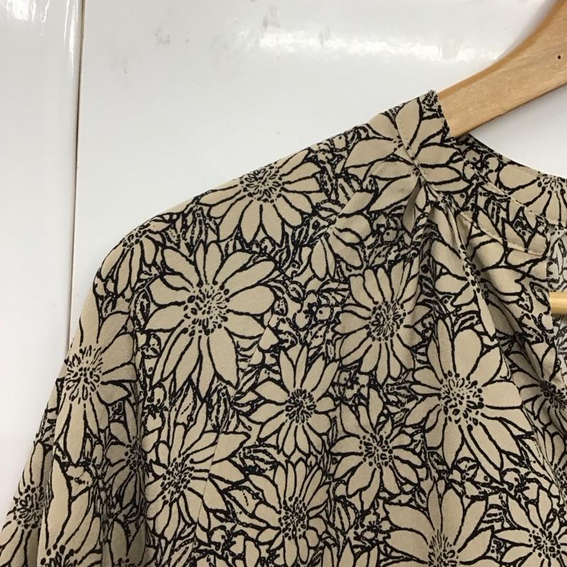 アイテムズ アーバンリサーチ ITEMS URBAN RESEARCH ワンピース ロングスカート it25-26b006 2022SS 花柄ラグランハーフスリーブワンピース ロングワンピース FREE プリント 茶 / ブラウン / X 黒 / ブラック /  レディース USED 古着 中古 10135214