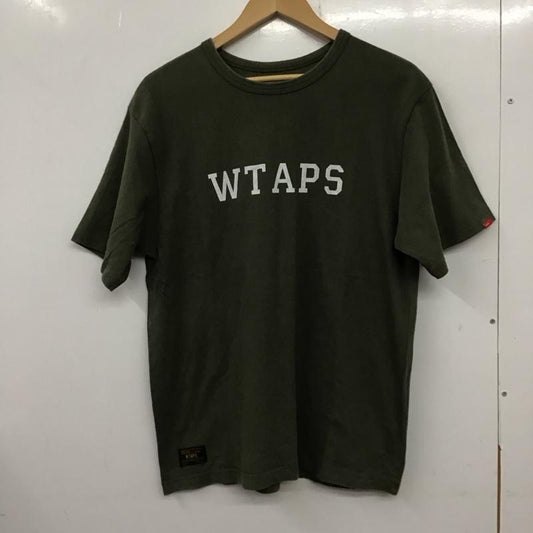 ダブルタップス WTAPS Tシャツ 半袖 半袖カットソー プリントTシャツ クルーネックカットソー XL ロゴ、文字 カーキ / カーキ /  メンズ USED 古着 中古 10137029