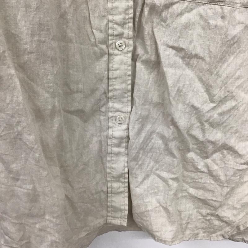 ケービーエフプラス KBF+ シャツ、ブラウス 長袖 KP15-23N170 リネン ビッグシャツ ONE SIZE 無地 ベージュ / ベージュ /  レディース USED 古着 中古 10147741