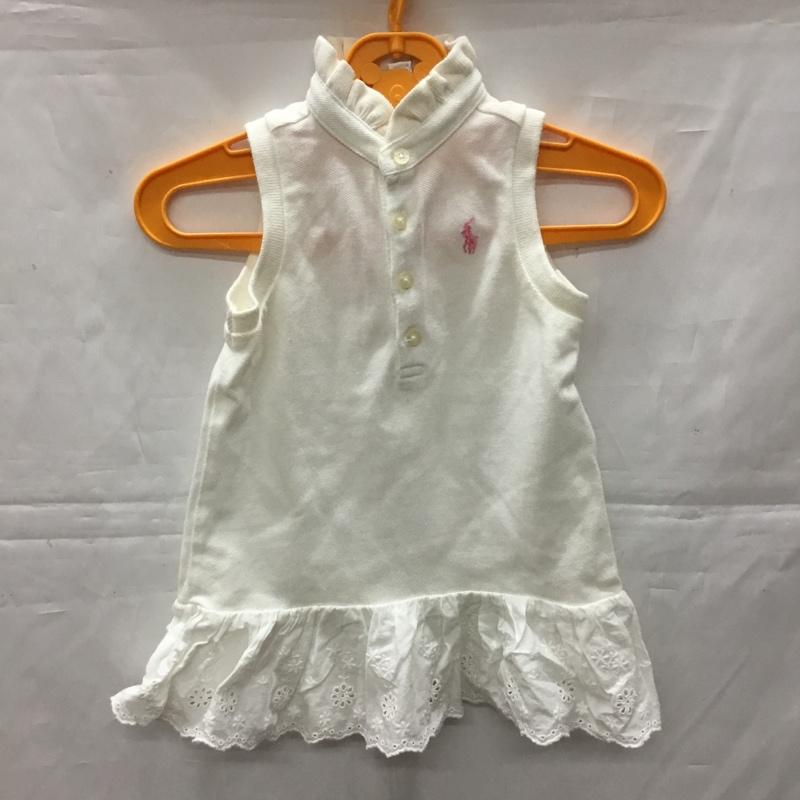 ラルフローレン RALPHLAUREN ワンピース ミニスカート 6M 無地 白 / ホワイト /  ガールズ USED 古着 中古 10110561