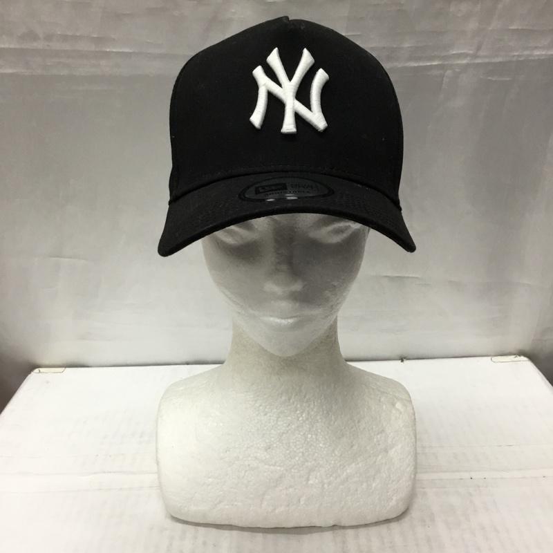 ニューエラ NEW ERA 帽子 キャップ NY ニューヨーク ヤンキース ロゴ、文字 黒 / ブラック /  メンズ USED 古着 中古 10115258