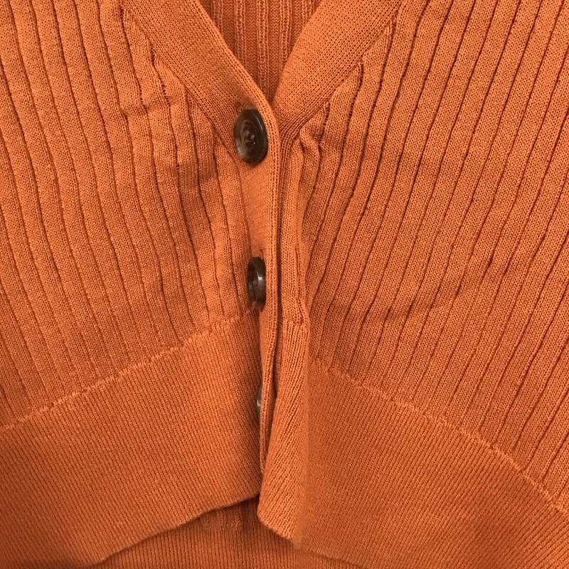 アズールバイマウジー AZUL BY MOUSSY カーディガン 長袖 250DSH70-170D FREE 無地 橙 / オレンジ /  レディース USED 古着 中古 10137409