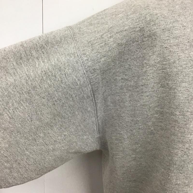 古着 USED トレーナー 長袖 長袖トレーナー スウェット クルーネック リブスウェットカットソー L ロゴ、文字 灰 / グレー /  メンズ USED 古着 中古 10124775