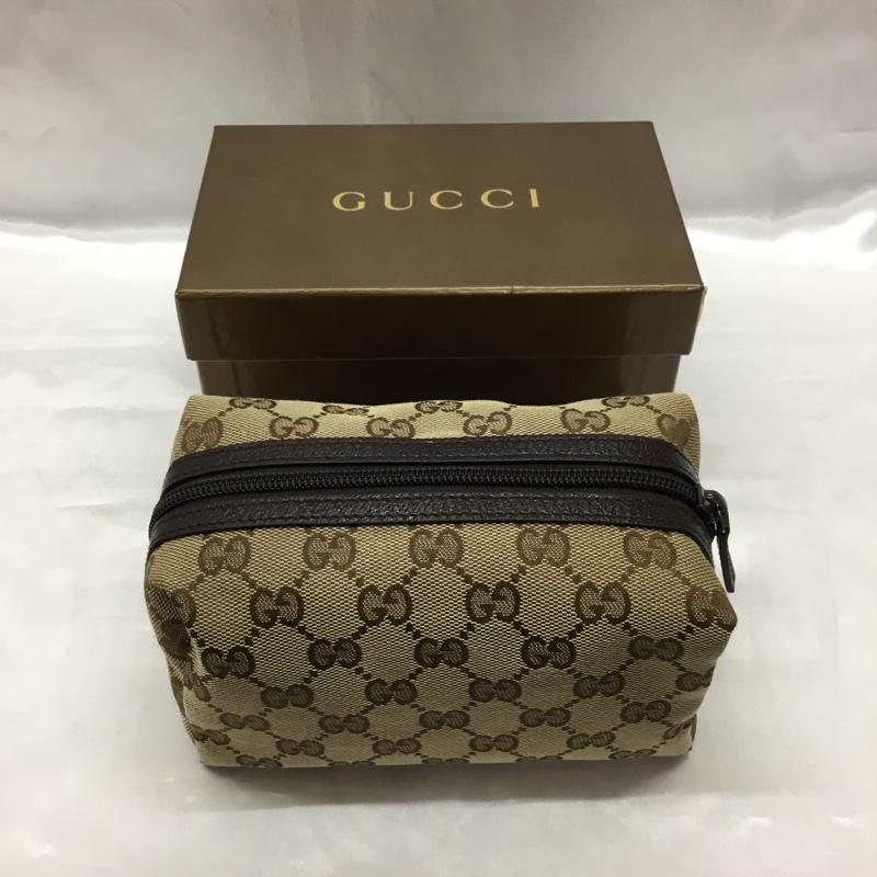 グッチ GUCCI ポーチ ポーチ 29595 GG 総柄 ベージュ / ベージュ /  レディース USED 古着 中古 10110642