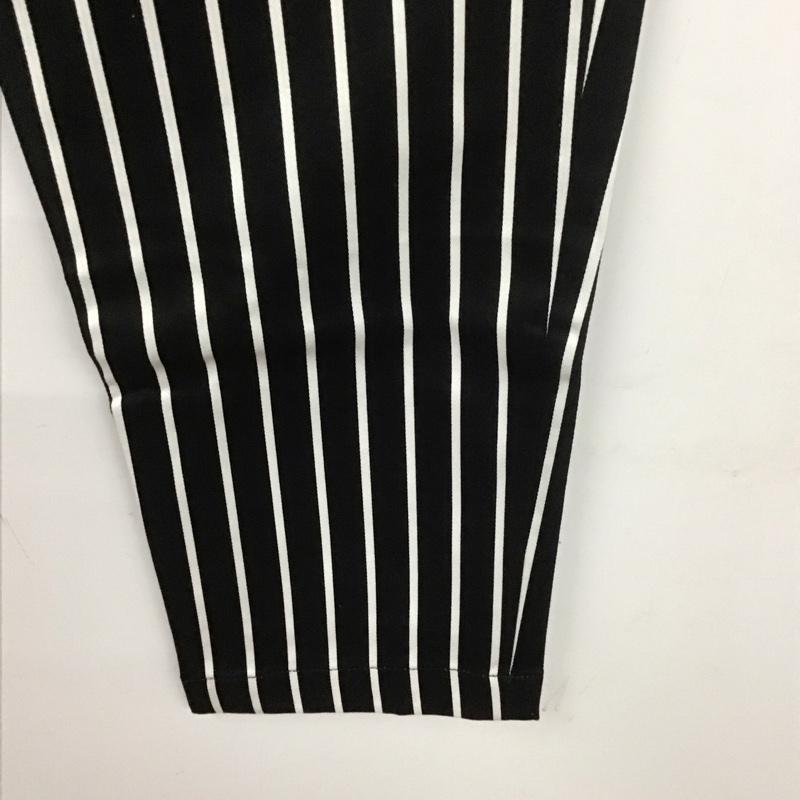 ナノユニバース nano・universe パンツ デニム、ジーンズ ストライプパンツ スリムパンツ ストレッチパンツ カジュアルパンツ M ストライプ 白 / ホワイト / X 黒 / ブラック /  メンズ USED 古着 中古 10107456