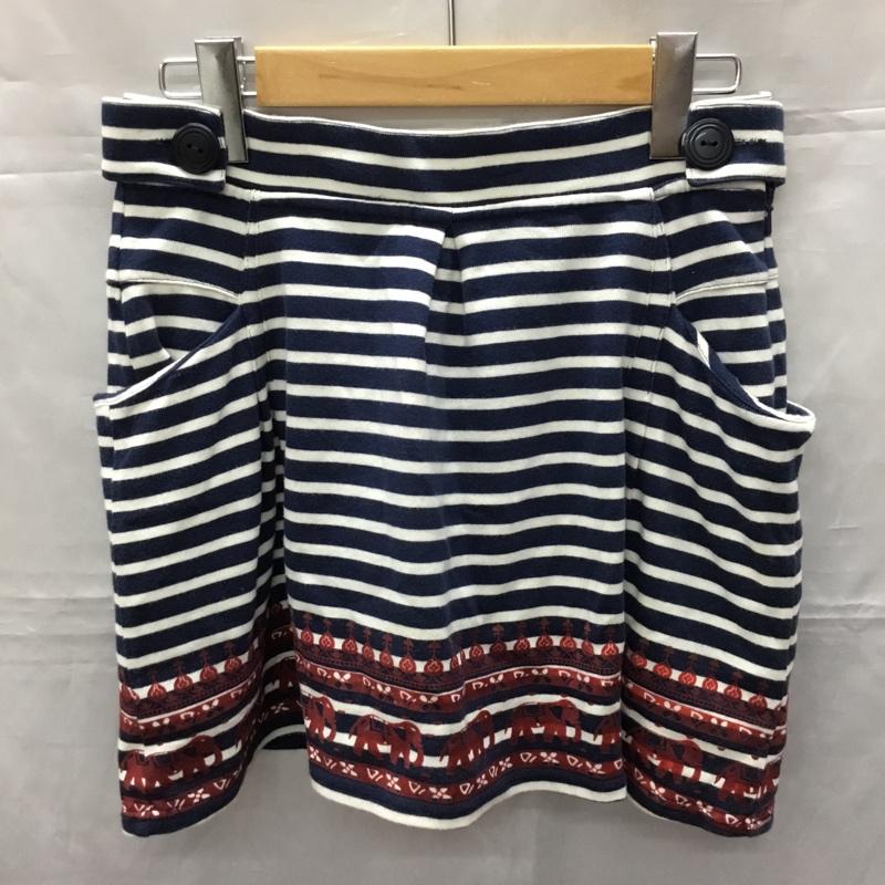 ビームスボーイ BEAMS BOY スカート ミニスカート ミニスカート プリントスウェットスカート ボーダー ボーダー柄 マルチカラー / マルチカラー /  レディース USED 古着 中古 10114271