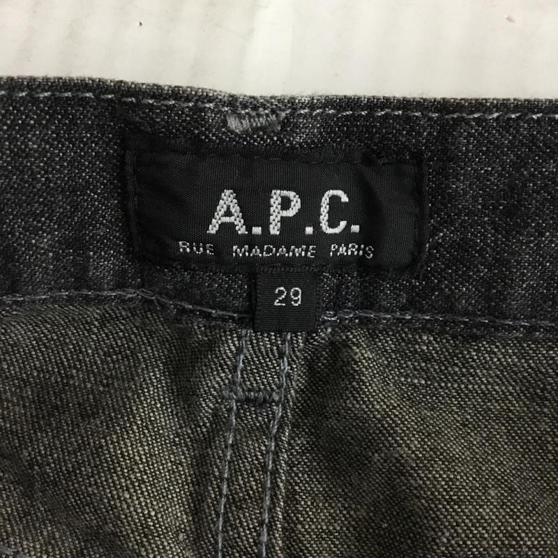 アーペーセー A.P.C. パンツ デニム、ジーンズ デニムパンツ スリムパンツ ジーンズ 29インチ 無地 黒 / ブラック /  メンズ USED 古着 中古 10120787