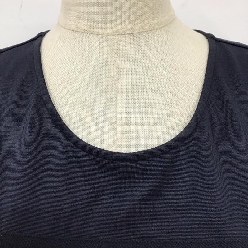 セオリー theory ワンピース ひざ丈スカート 01-4105034 ノースリーブ 2 無地 紺 / ネイビー /  レディース USED 古着 中古 10114436