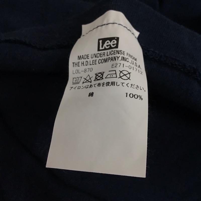 リー Lee Tシャツ 半袖 半袖カットソー プリントTシャツ クルーネックカットソー M プリント 紺 / ネイビー /  メンズ USED 古着 中古 10130929
