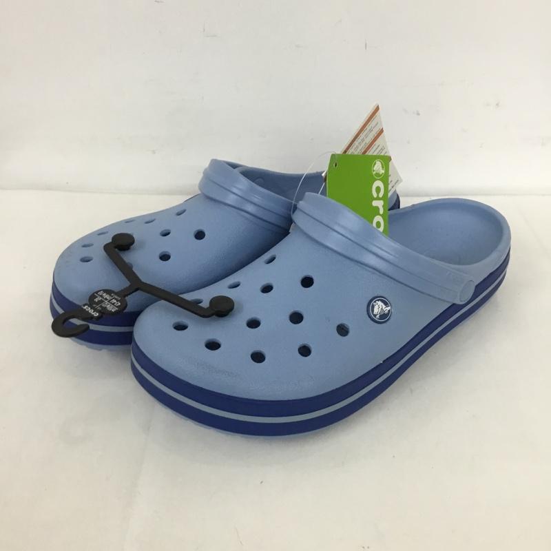 クロックス crocs サンダル サンダル crocband 28cm 28.0cm 無地 水色 / ライトブルー /  メンズ USED 古着 中古 10125294