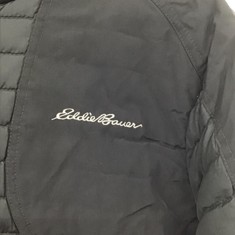 エディーバウアー Eddie Bauer ジャケット、上着 ダウンジャケット 1116857DWR-RDS スタンドカラー S ロゴ、文字 黒 / ブラック /  メンズ USED 古着 中古 10140249