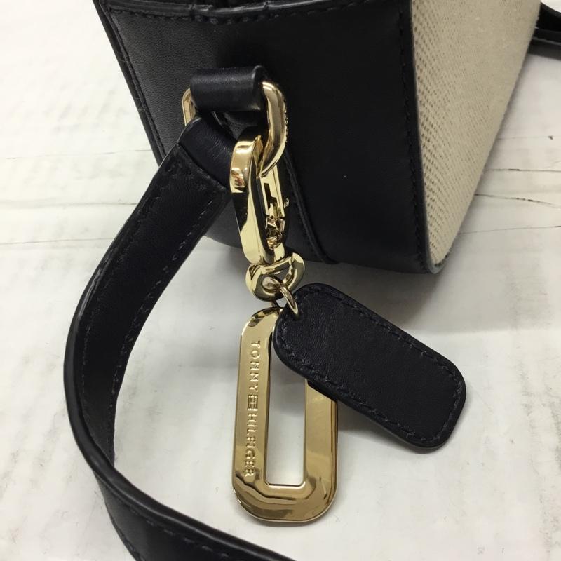 トミーヒルフィガー TOMMY HILFIGER ショルダーバッグ ショルダーバッグ ミニバッグ ロゴ、文字 紺 / ネイビー / X アイボリー / アイボリー /  レディース USED 古着 中古 10110576