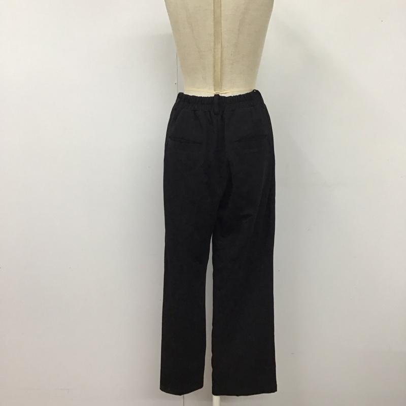 ローリーズファーム LOWRYS FARM パンツ スラックス L 無地 黒 / ブラック /  レディース USED 古着 中古 10122259