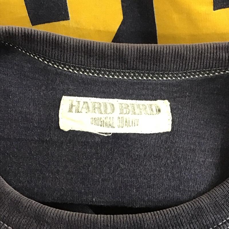 ハードバード HARD BIRD Tシャツ 半袖 クルーネック プリント ロゴ、文字 紺 / ネイビー /  メンズ USED 古着 中古 10111857
