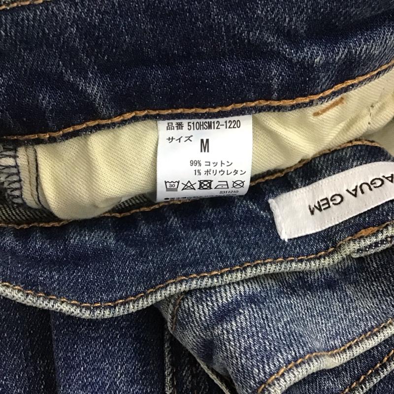 ラグア ジェム LAGUA GEM スカート ロングスカート 510HSM10-1220 デニムスカート WASH VINTAGE ロングスカート M 無地 青 / ブルー /  レディース USED 古着 中古 10140234