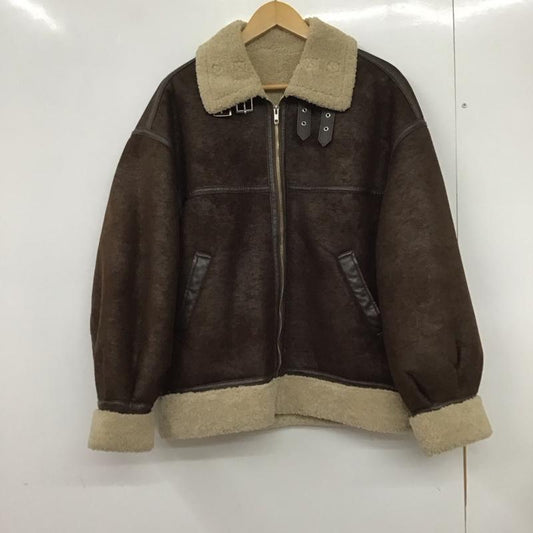 ラグア ジェム LAGUA GEM ジャケット、上着 ジャケット、ブレザー 510fam30-0510 レザージャケット ブルゾン ジップアップジャケット アウター FREE 無地 茶 / ブラウン /  レディース USED 古着 中古 10133032