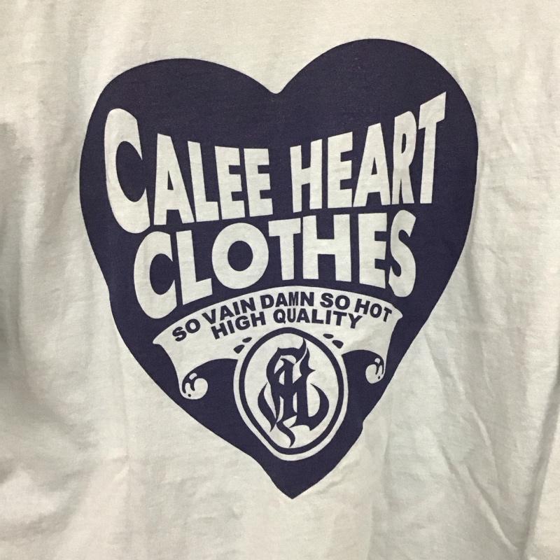 キャリー CALEE Tシャツ 半袖 半袖カットソー 無地Tシャツ クルーネックカットソー L ロゴ、文字 水色 / ライトブルー /  メンズ USED 古着 中古 10135940