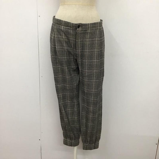 アメリカーナ AMERICANA パンツ スラックス ウール混 M チェック 黒 / ブラック / X 白 / ホワイト /  レディース USED 古着 中古 10117366