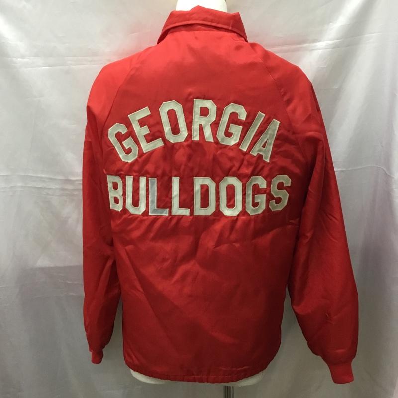 カレッジエイト パシフィック Collegiate Pacific ジャケット、上着 ジャケット、ブレザー ナイロンジャケット カラージャケット 前開きジャンパー カラージャンパー 裏起毛 S ロゴ、文字 赤 / レッド /  メンズ USED 古着 中古 10111619
