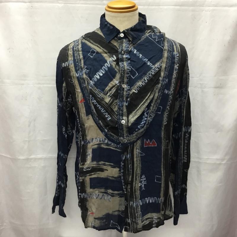 カバンドズッカ CABANE de ZUCCa シャツ、ブラウス 半袖 長袖シャツ カジュアルシャツ カラーシャツ プリントシャツ M 総柄 X プリント マルチカラー / マルチカラー /  メンズ USED 古着 中古 10106439