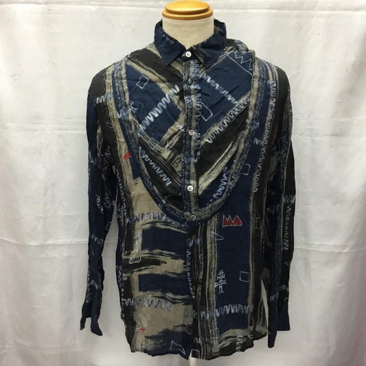 カバンドズッカ CABANE de ZUCCa シャツ、ブラウス 半袖 長袖シャツ カジュアルシャツ カラーシャツ プリントシャツ M 総柄 X プリント マルチカラー / マルチカラー /  メンズ USED 古着 中古 10106439