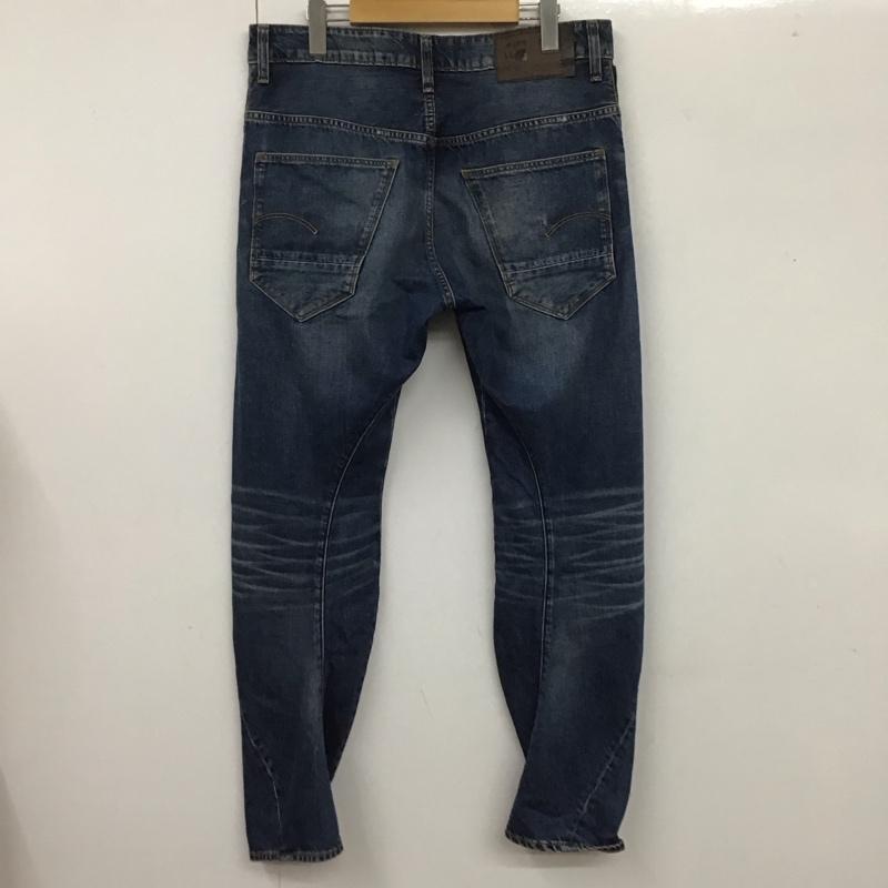 ジースターロゥ G-STAR RAW パンツ デニム、ジーンズ デニムパンツ カジュアルパンツ ダメージ加工 31インチ 無地 インディゴ / インディゴ /  メンズ USED 古着 中古 10106604