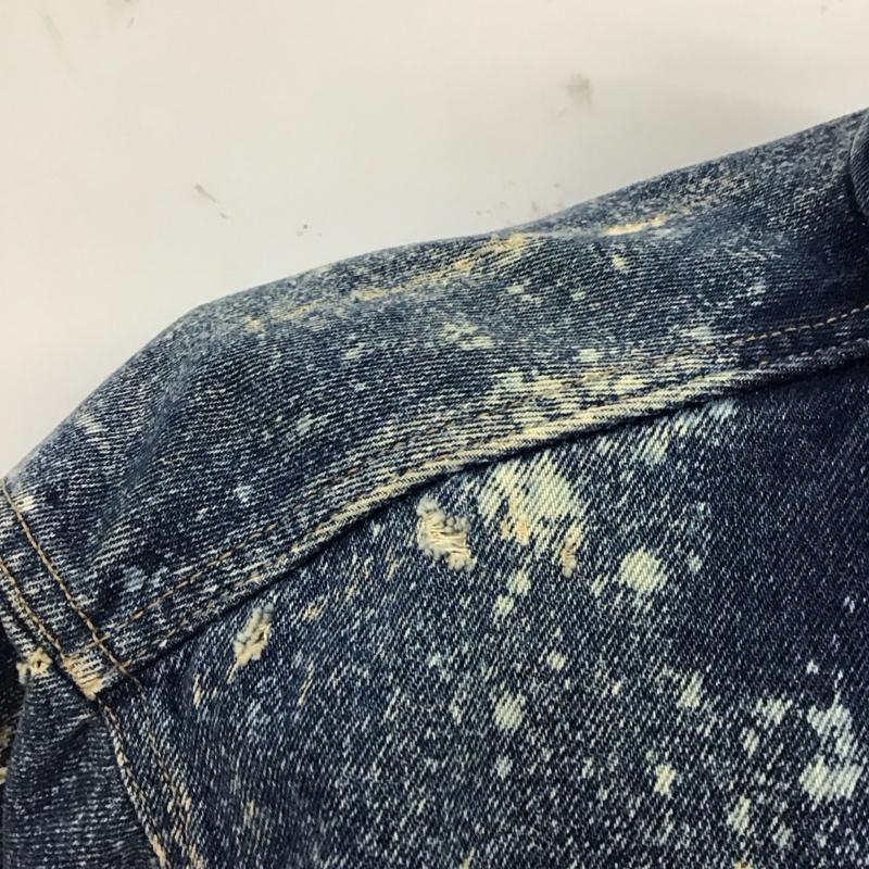 カルバン・クライン Calvin Klein ジャケット、上着 ジャケット、ブレザー デニムジャケット Gジャン S 無地 青 / ブルー /  メンズ USED 古着 中古 10123509
