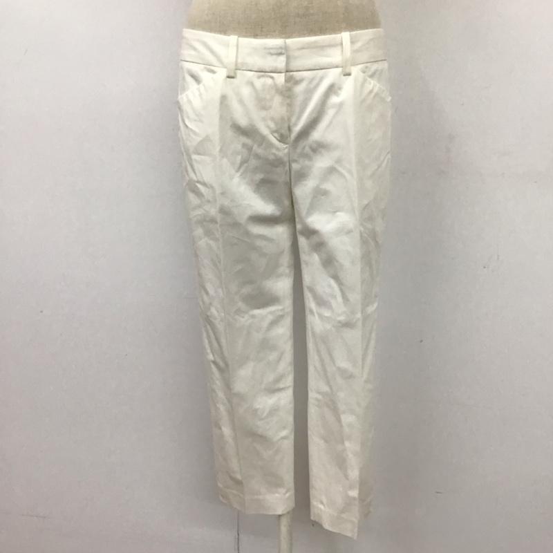 セオリー theory パンツ スラックス 10-3106404 TraceableWoolTreecaGZ カジュアルパンツ 2 無地 白 / ホワイト /  レディース USED 古着 中古 10114478