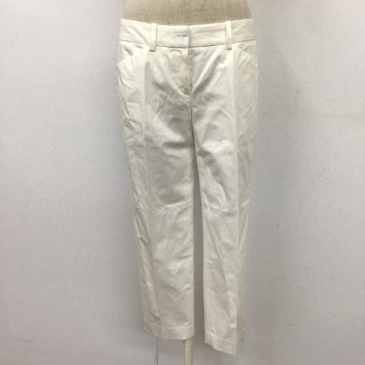 セオリー theory パンツ スラックス 10-3106404 TraceableWoolTreecaGZ カジュアルパンツ 2 無地 白 / ホワイト /  レディース USED 古着 中古 10114478