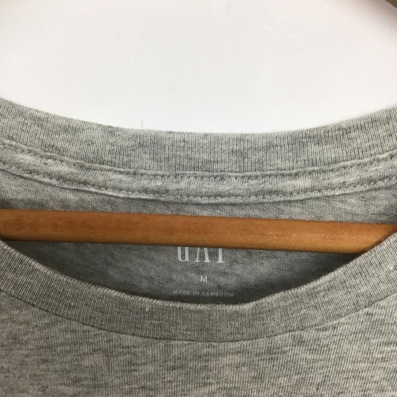 ギャップ GAP Tシャツ 半袖 半袖カットソー プリントTシャツ クルーネックカットソー M プリント 灰 / グレー /  メンズ USED 古着 中古 10132795