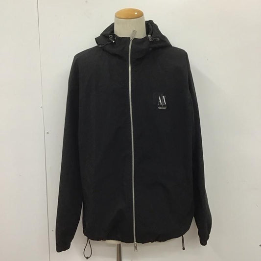 アルマーニエクスチェンジ A/X ARMANIEXCHANGE ジャケット、上着 ジャンパー、ブルゾン ジップアップジャケット ジャンパー ジャケット カジュアルジャケット L ロゴ、文字 黒 / ブラック /  メンズ USED 古着 中古 10107999