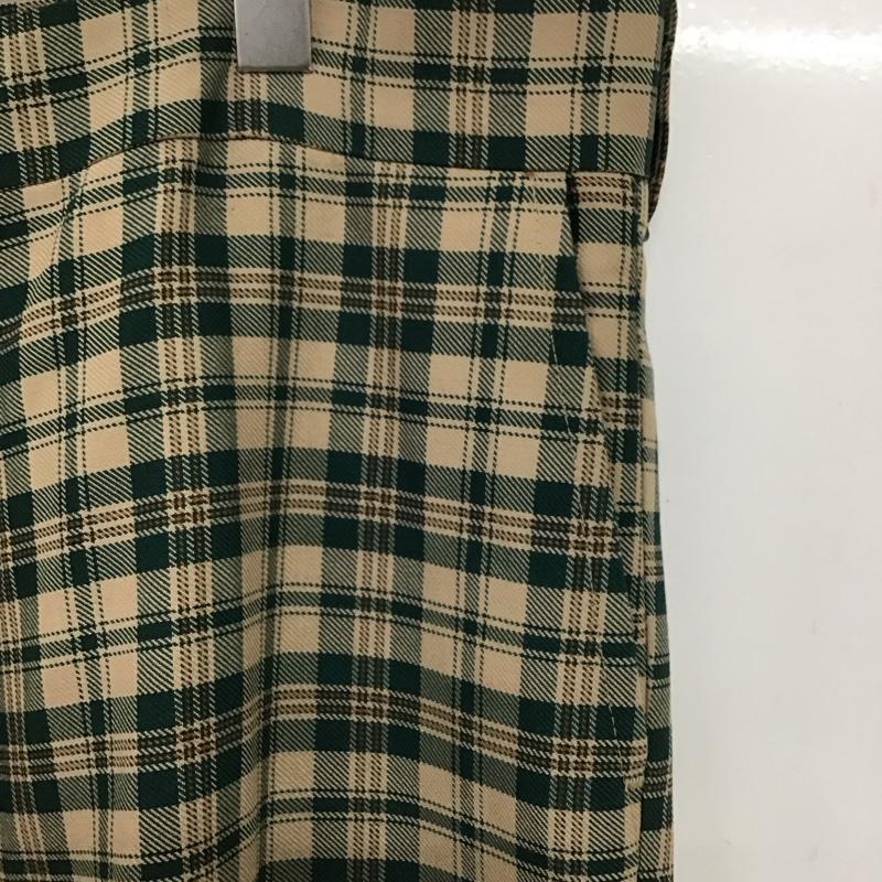 ファーラー FARAH パンツ スラックス スラックスパンツ ワイドパンツ センタータックパンツ 80s M チェック マルチカラー / マルチカラー /  メンズ USED 古着 中古 10149725