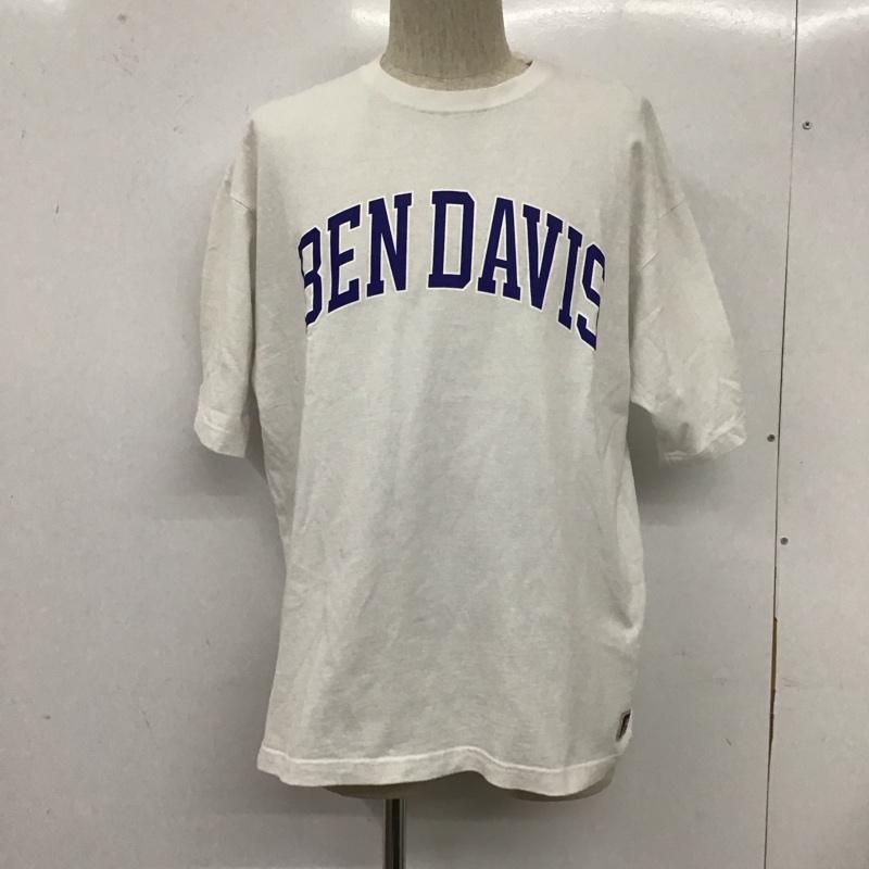 ベンデイビス BEN DAVIS Tシャツ 半袖 C-0580063 CollegeLogoBigS/STee ビッグシルエットオーバーサイズ プリントTシャツ M プリント 白 / ホワイト /  メンズ USED 古着 中古 10110731