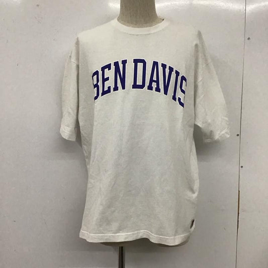 ベンデイビス BEN DAVIS Tシャツ 半袖 C-0580063 CollegeLogoBigS/STee ビッグシルエットオーバーサイズ プリントTシャツ M プリント 白 / ホワイト /  メンズ USED 古着 中古 10110731