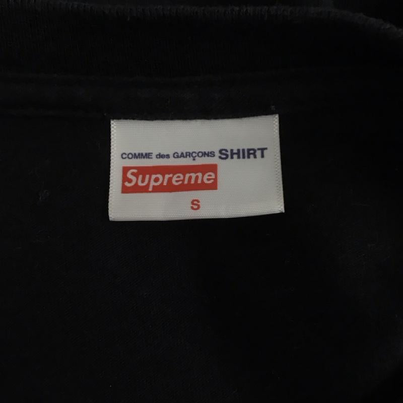 シュプリーム Supreme Tシャツ 半袖 17SS BoxLogoTee COMMEdesGARCONS プリントTシャツ S プリント 黒 / ブラック /  メンズ USED 古着 中古 10126237