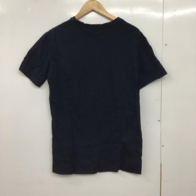 ラコステ LACOSTE Tシャツ 半袖 半袖カットソー プリントTシャツ クルーネックカットソー 4 ロゴ、文字 紺 / ネイビー /  メンズ USED 古着 中古 10150597