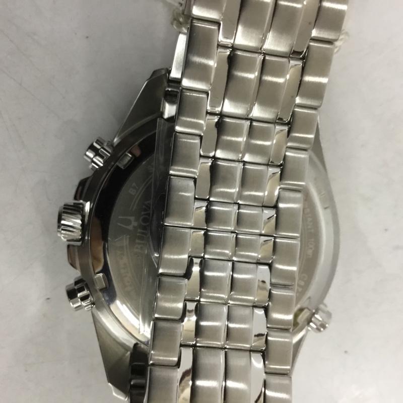ブローバ BULOVA 腕時計 アナログ（クォーツ式） 96B260 プレシジョニスト 箱有 無地 黒 / ブラック / X 銀 / シルバー /  メンズ USED 古着 中古 10133868