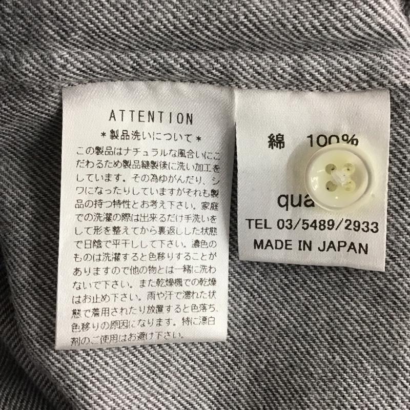 マリネロ MARINERO シャツ、ブラウス 長袖 長袖シャツ 無地シャツ ノーカラーシャツ 1 無地 灰 / グレー /  メンズ USED 古着 中古 10131765