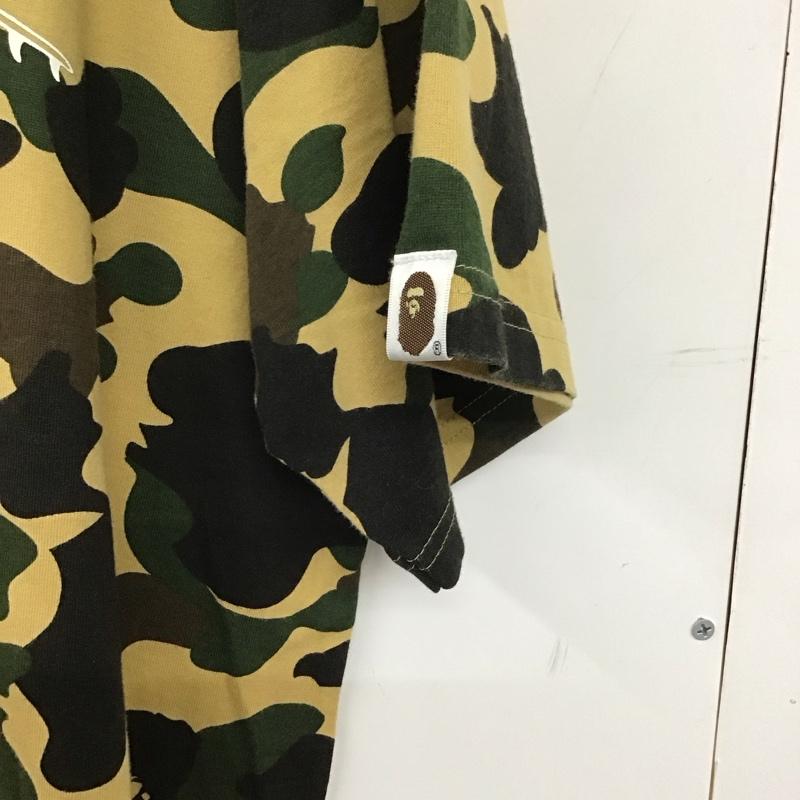 アベイシングエイプ A BATHING APE Tシャツ 半袖 半袖カットソー プリントTシャツ クルーネックカットソー XL 総柄 マルチカラー / マルチカラー /  メンズ USED 古着 中古 10135492
